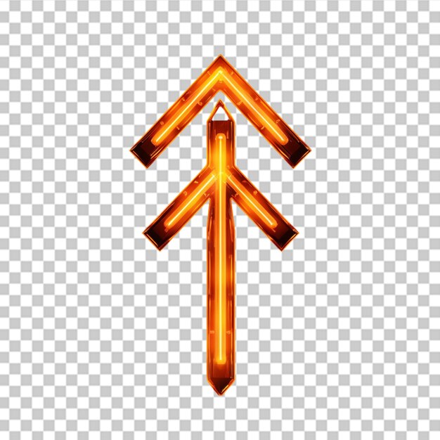 PSD 3d arrow icon design transparent psd