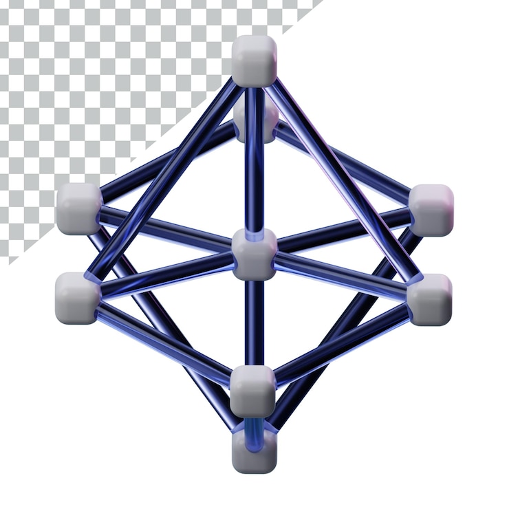 PSD 3d artificial intelligence icon design illustration
