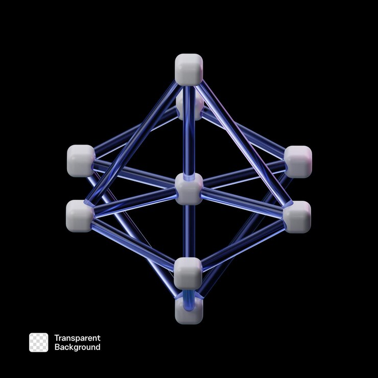 PSD 3d artificial intelligence icon png template