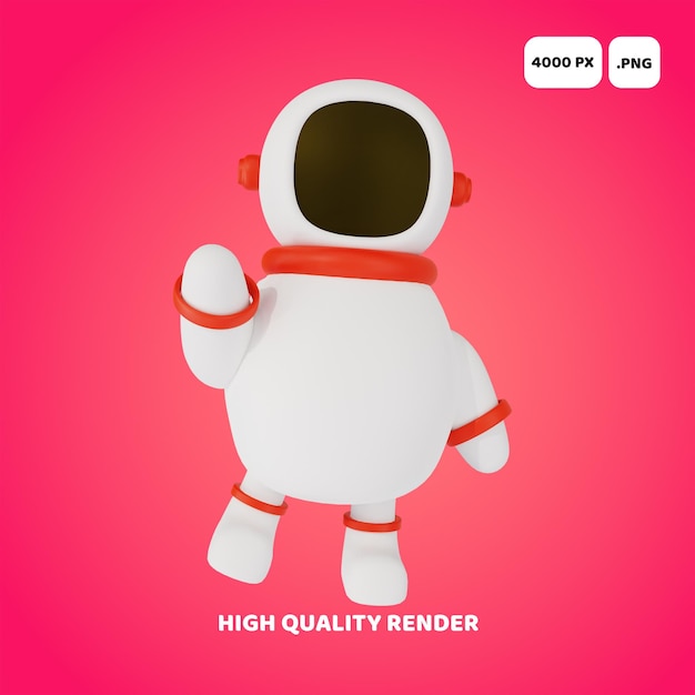 3d astronout-personage