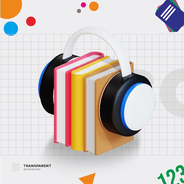 3d Audiobook Ilustracja