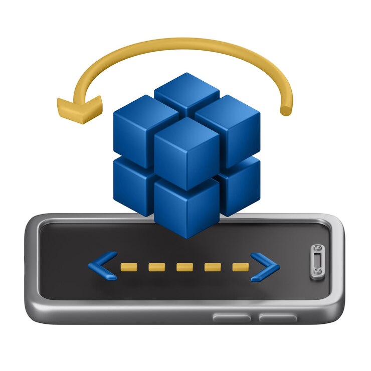 PSD 3d augmented reality icon