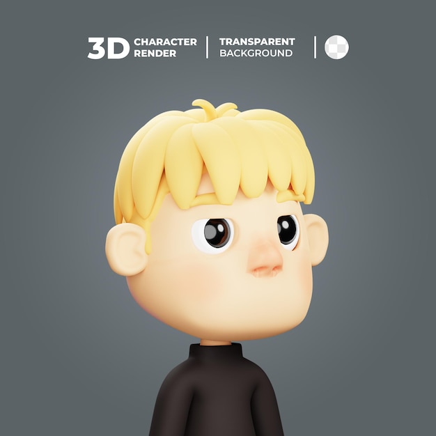 3d avatar blonde man