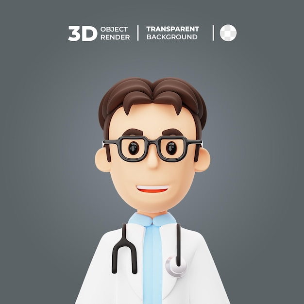 PSD 3d avatar doctor