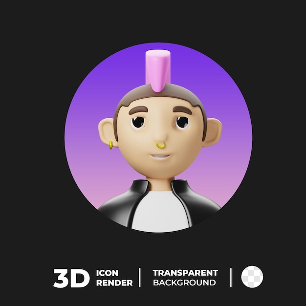 3D Аватар Поклонники панк-музыки