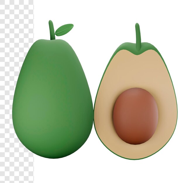 3d avocado