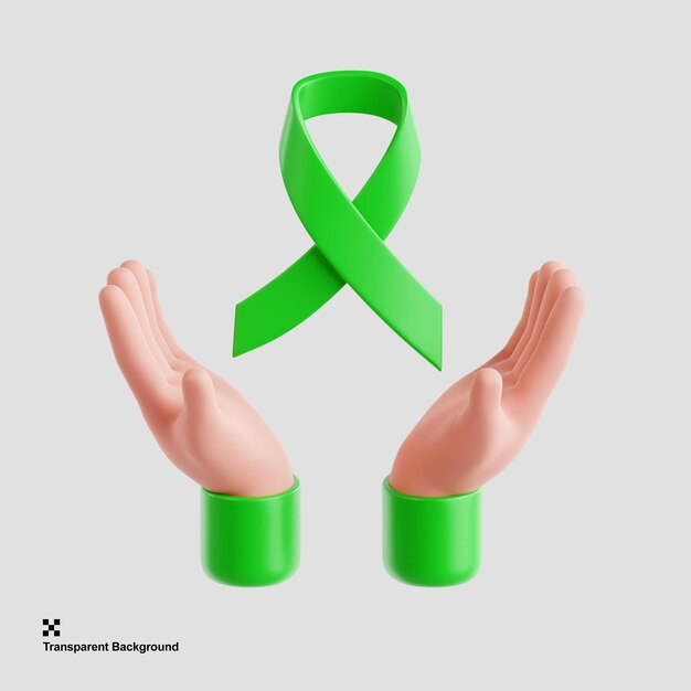 3d awareness ribbon icon