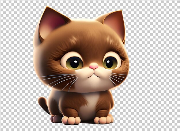 3d baby cat