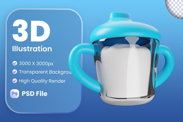 3D Baby Sippy-fles