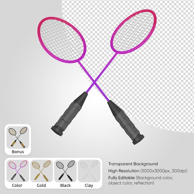 PSD 3d badmintonracket