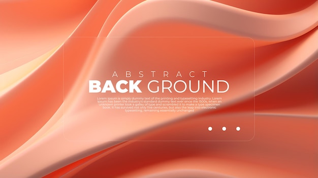 3D-baggrund abstrakt wallpaper moderne morfisme orange farve