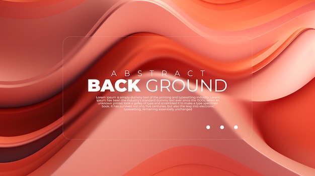 3D-bakgrund abstrakt tapeter modern morfism orange färg