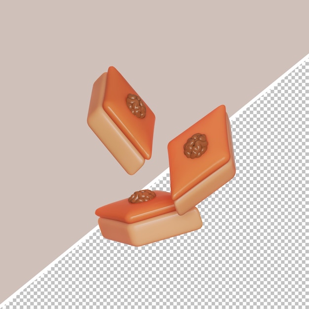 PSD 3d baklava icon nowruz