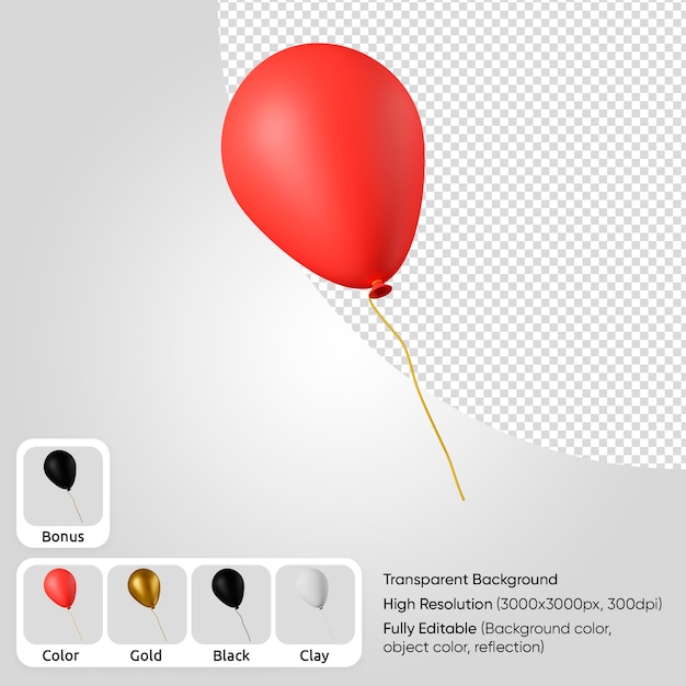 PSD palloncino 3d