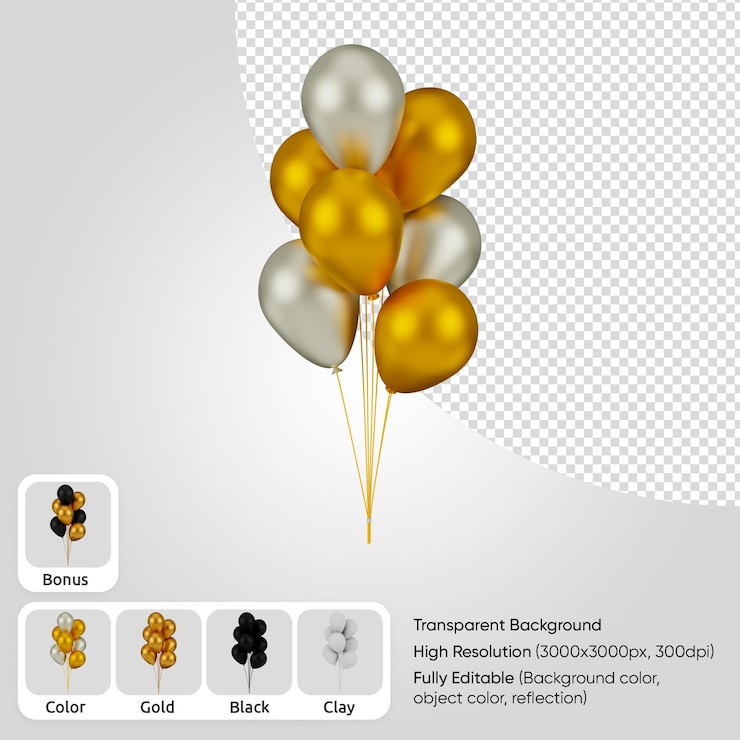 3D воздушные шары