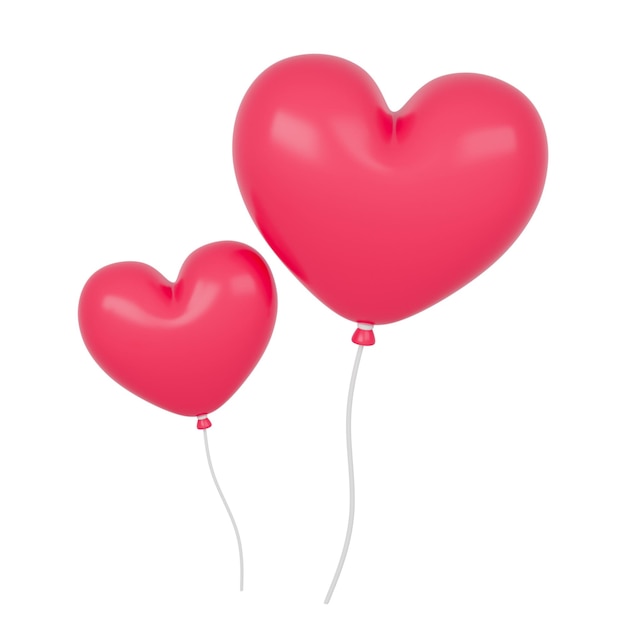 3d balon serce na walentynki