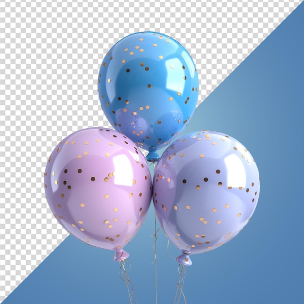 PSD 3d balony imprezowe png