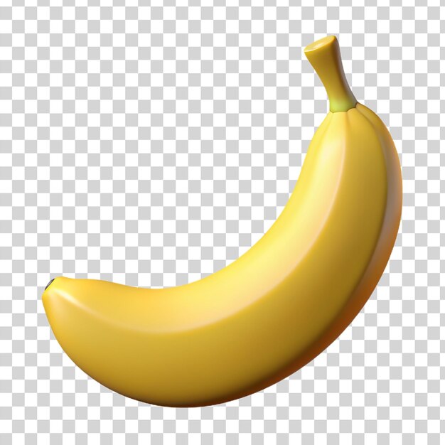 PSD 3d banan izolowany na przezroczystym tle