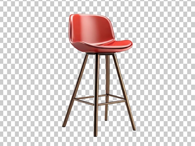 PSD 3d of bar stool on object background