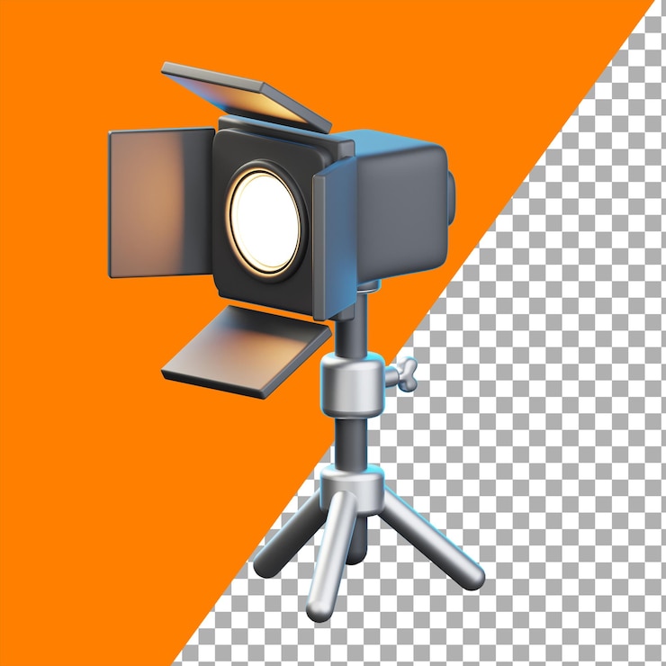 3D 창고 문 조명