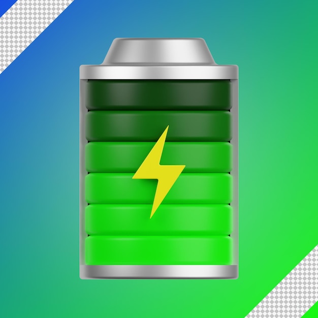 Carica della batteria 3d