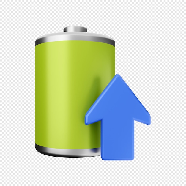 3d батарея увеличивает энергию иконка иллюстрация