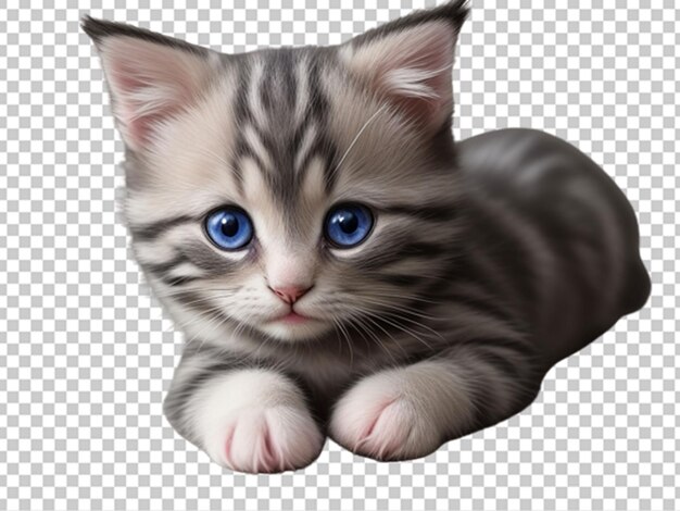 PSD 3d beautiful small baby kitten