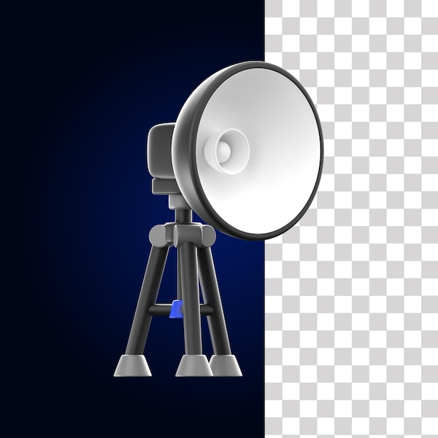 3D Beauty Dish-illustratie