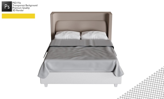 3d bed illustration design