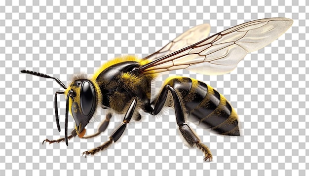 PSD 3d bee pngtransparant