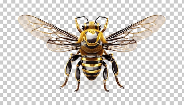 PSD 3d bee pngtransparant