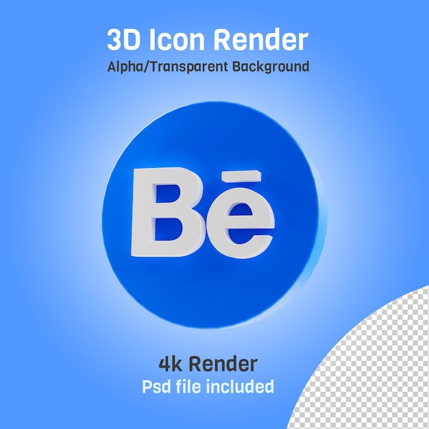 3d behance pictogram render