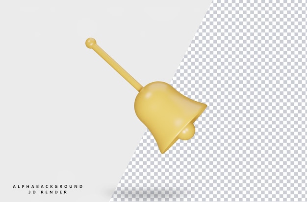 3d belpictogram met transparante achtergrond psd