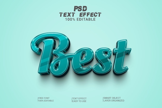 3d best psd text effect