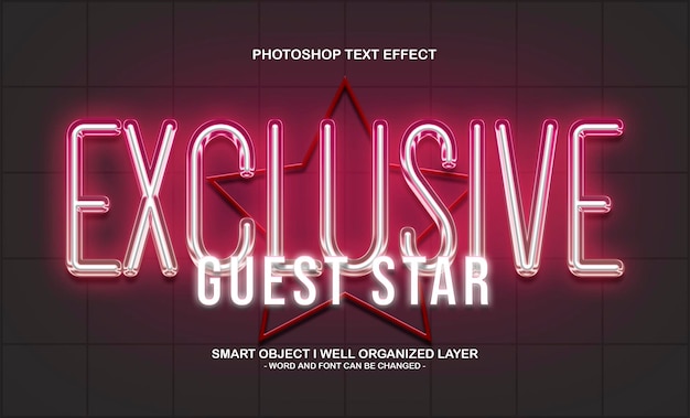 PSD 3d bewerkbare exclusieve teksteffect mockup sjabloon