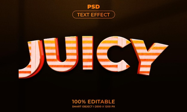 3D bewerkbare tekst en logo-effect stijl mockup met donkere abstracte achtergrond