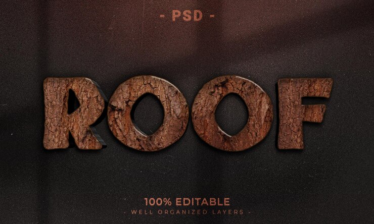 PSD 3d bewerkbare tekst en logo-effect stijl mockup met donkere abstracte achtergrond