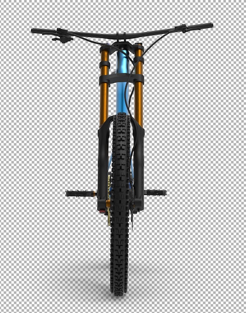 PSD bicicletta 3d isolata.