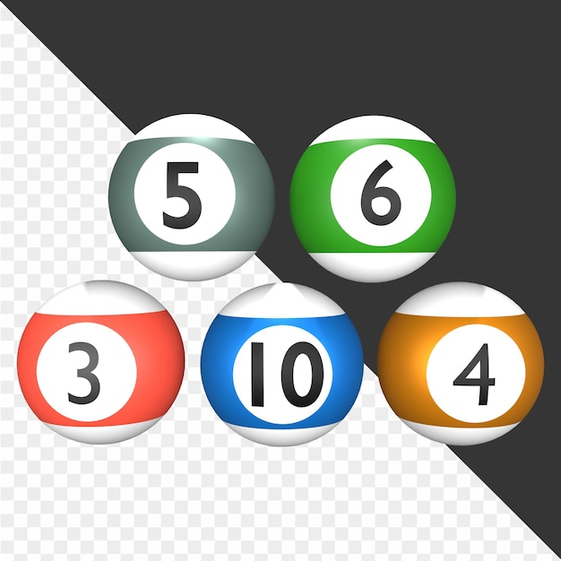 PSD 3d billiard illustrations