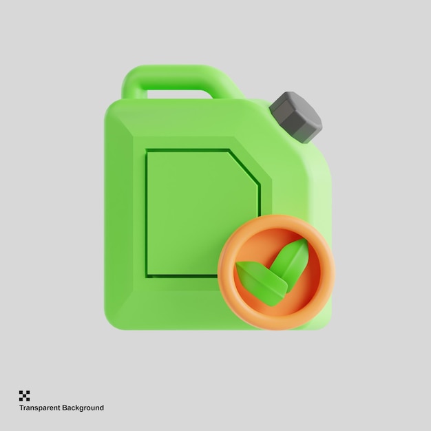 3d biofuel icon