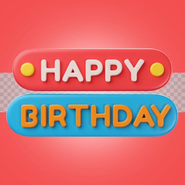 3d birthday icon birthday greeting