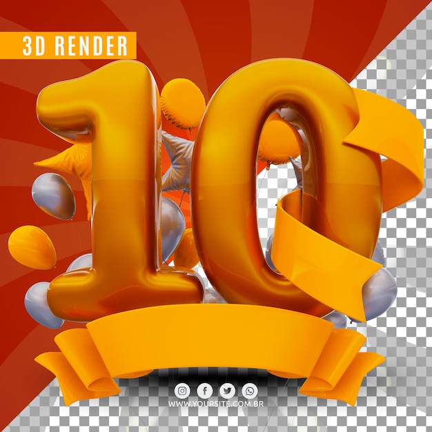 Logo di compleanno 3d per aziende ed eventi