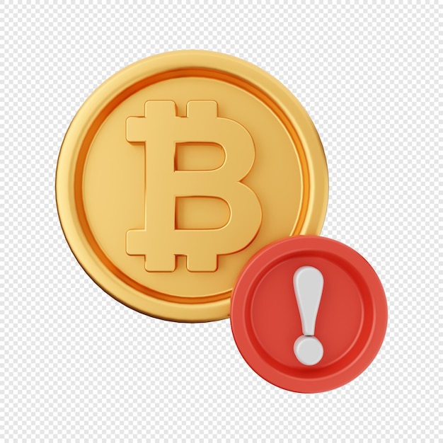 3d bitcoin-rapportpictogram illustratie