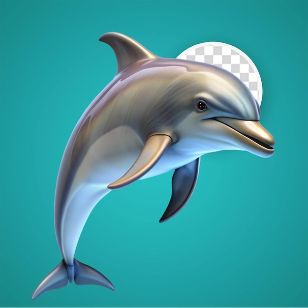 PSD 3d black dolphin common bottlenose dolphin