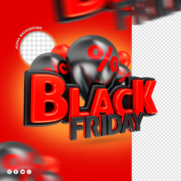 3d black friday seal for sale commerce