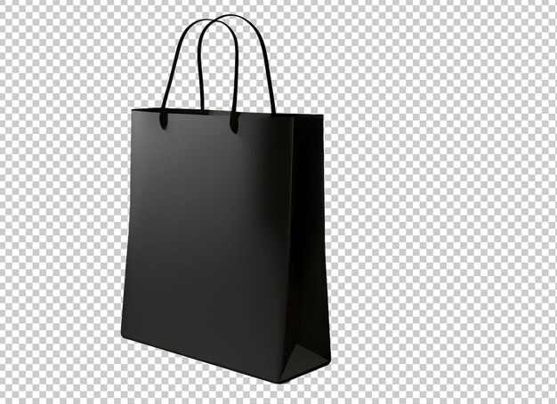 3d black shopping bag