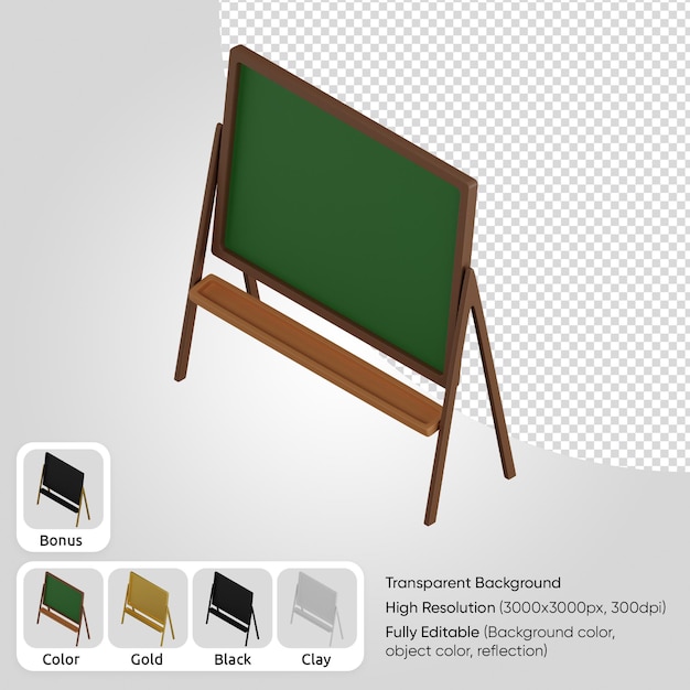 PSD 3d blackboard