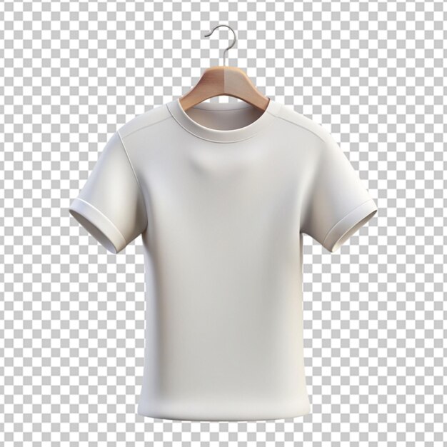 PSD 3d blank witte t-shirt hanger png