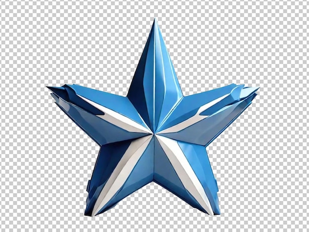 PSD stella blu 3d