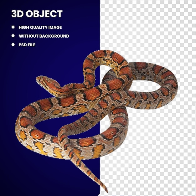 3d boa constrictor serpente del mais rettile kingsnakes